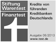 Privatkredit: Stiftung Warentest Siegel