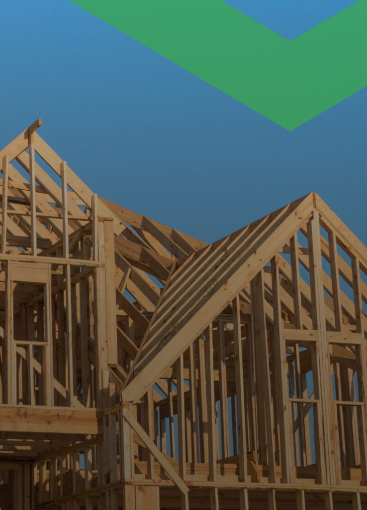 Bild eines Rohbaus vor blauem Himmel