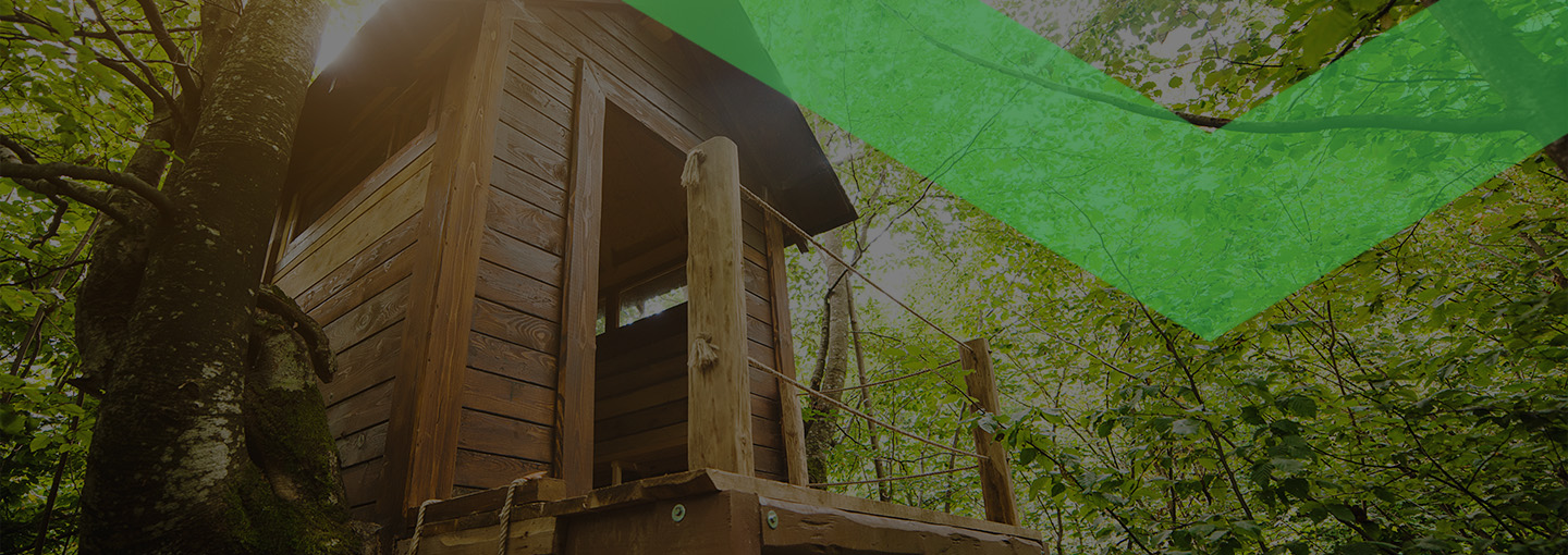 Ein Baumhaus zu kaufen.